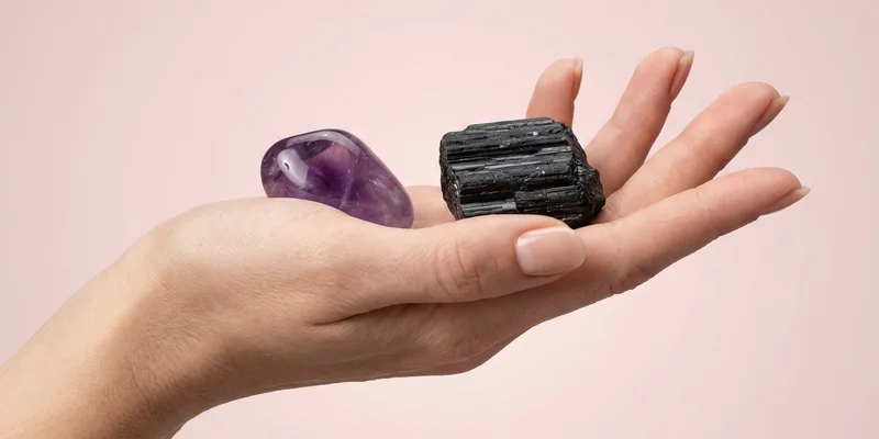 Amethyst and Black Tourmaline Together — Benefits & How to Use crystal combination