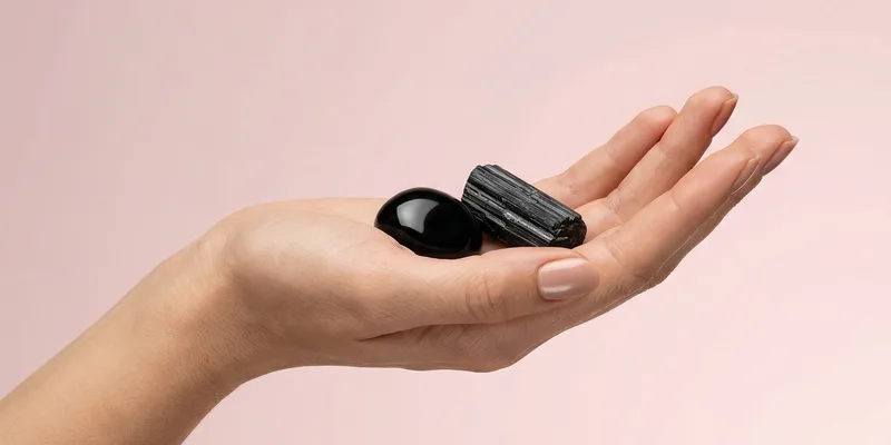 Black Onyx and Black Tourmaline Together: The Ultimate Shield crystal combination