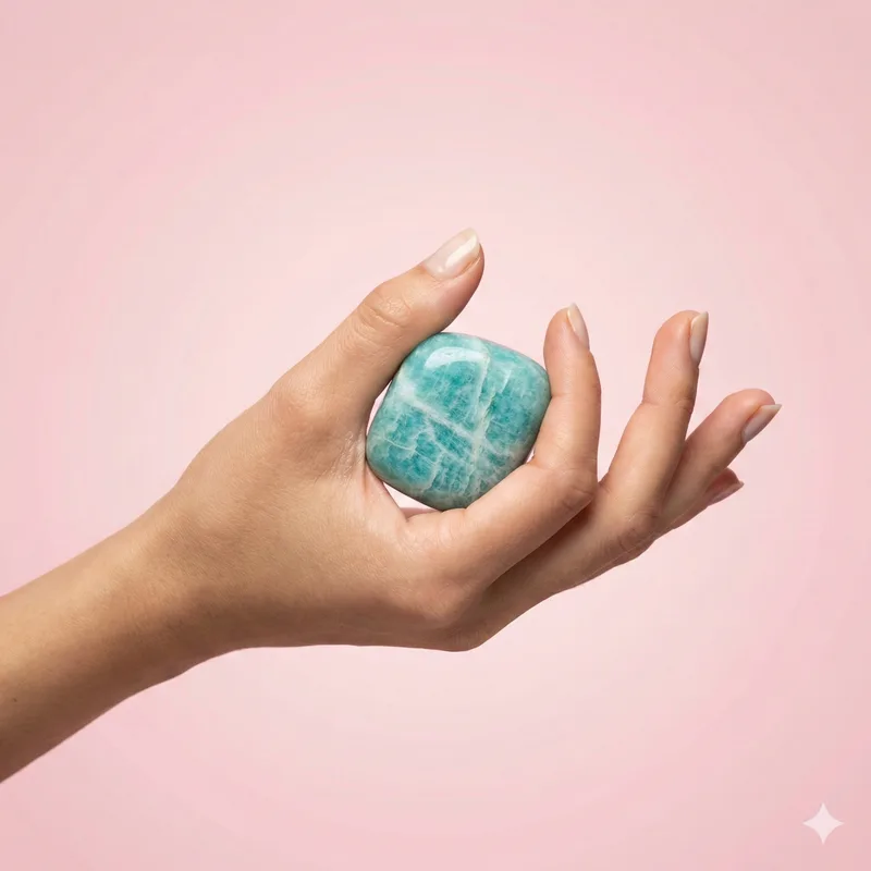Amazonite Tumbled Stone - amazonite crystal