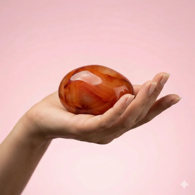 Carnelian Tumbled Stone - carnelian crystal