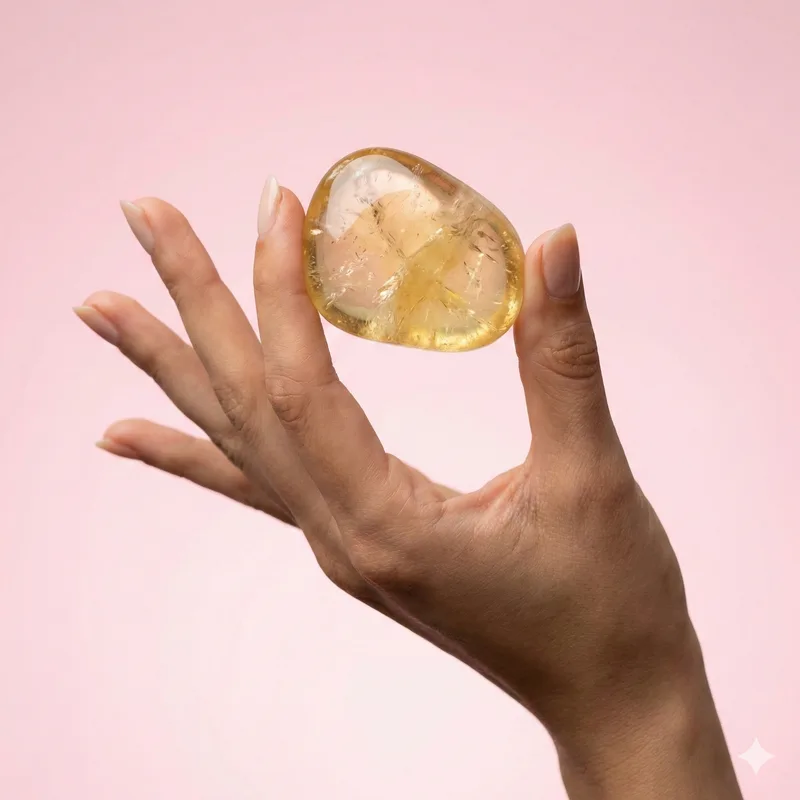 Citrine Tumbled Stone healing crystal — The merchant stone of abundance