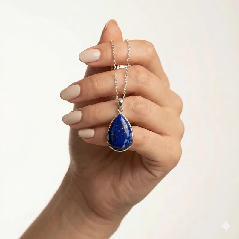 Lapis Lazuli Necklace healing crystal — Wisdom and truth around your neck