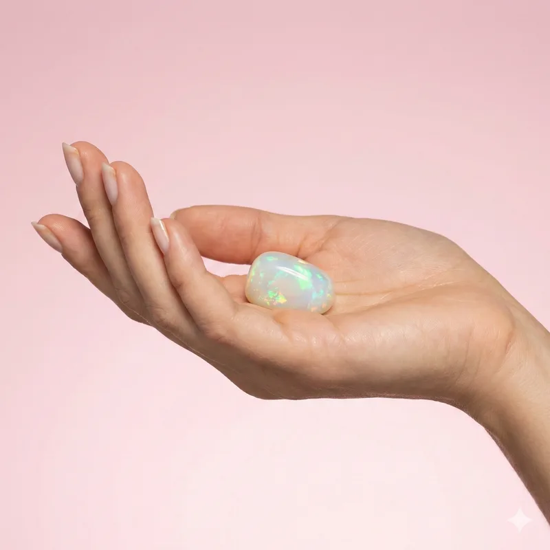 Opal Tumbled Stone - opal crystal