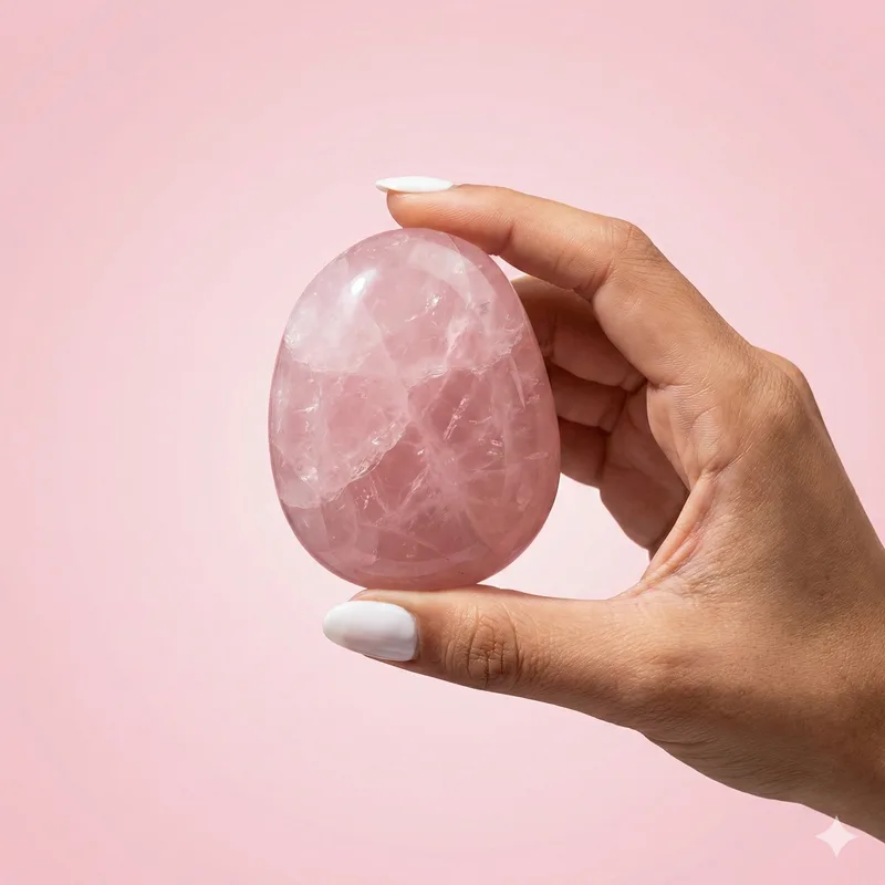 Rose Quartz Tumbled Stone - Rose Quartz crystal