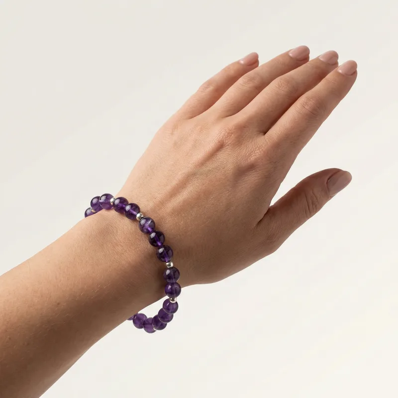 Amethyst Bracelet - amethyst crystal