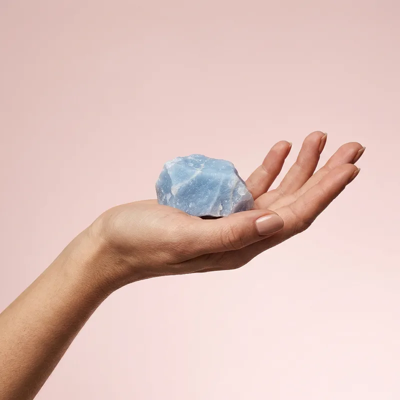 Angelite Raw Piece - angelite crystal
