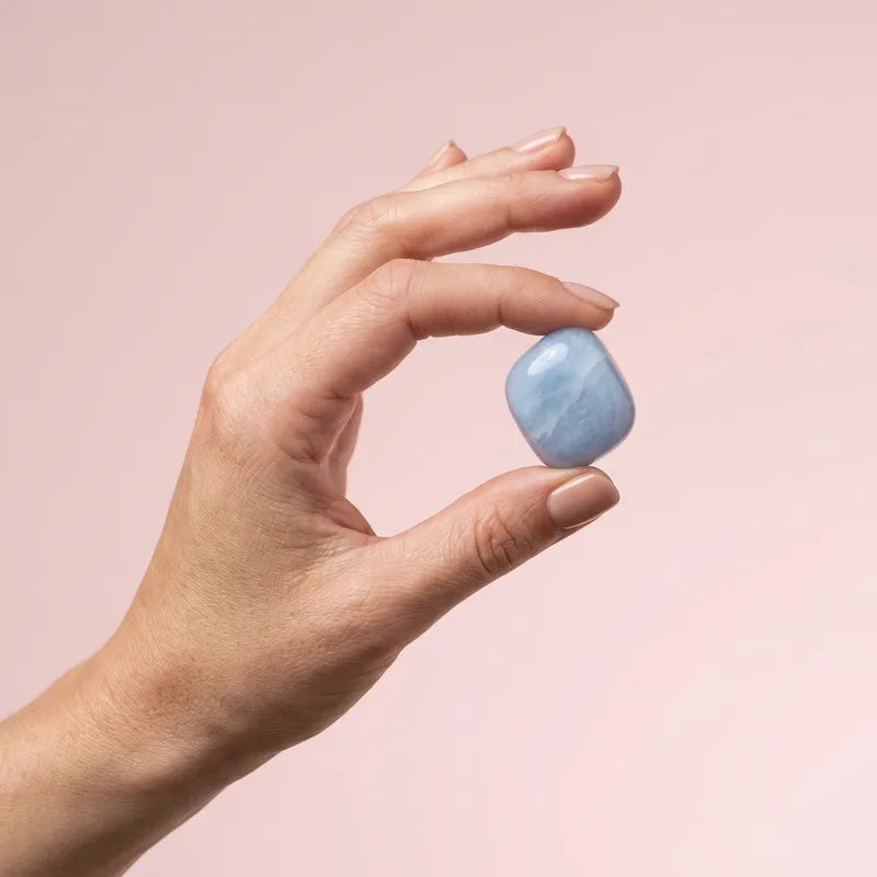 Angelite Tumbled Stone - angelite crystal