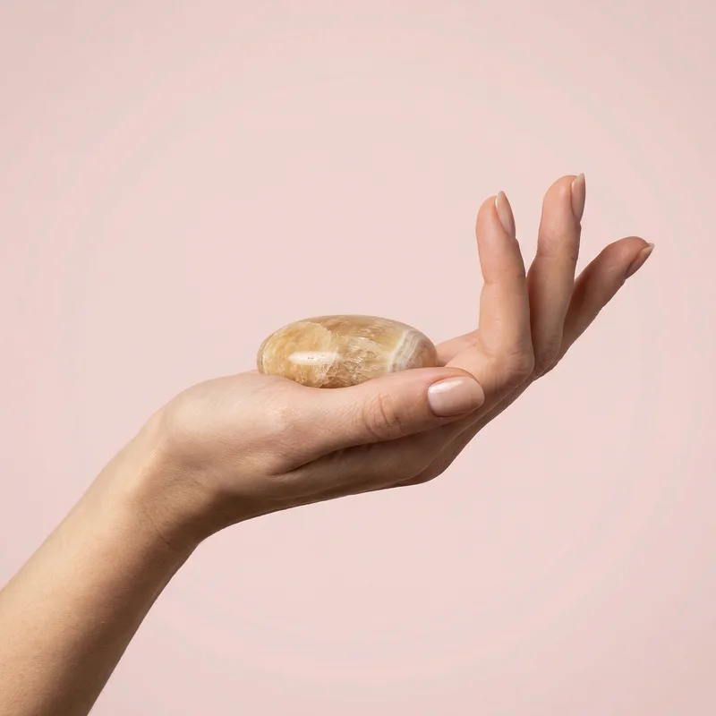 Aragonite Palm Stone - aragonite crystal