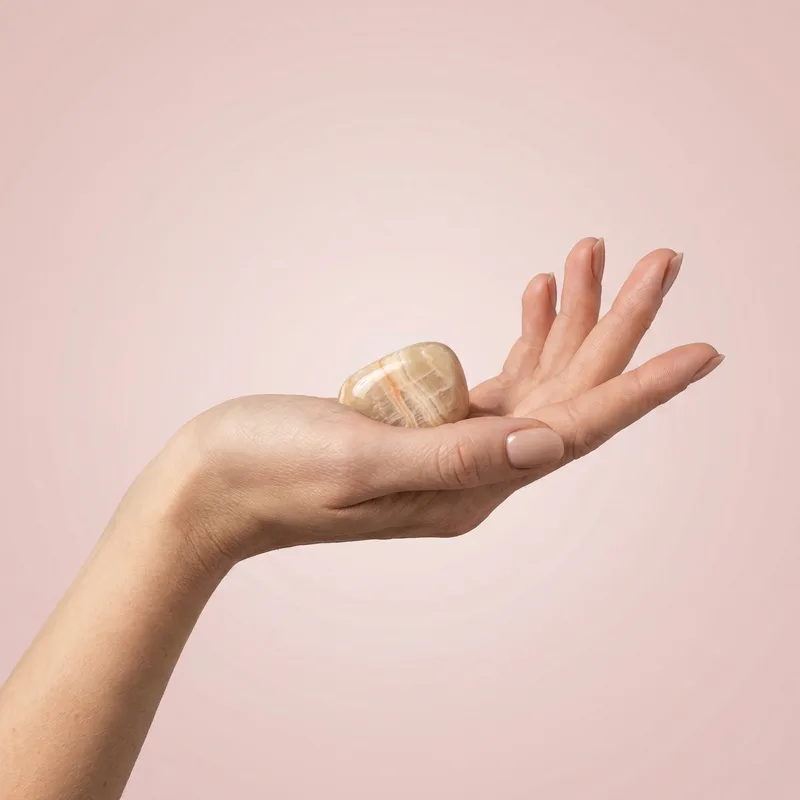 Aragonite Tumbled Stone - aragonite crystal
