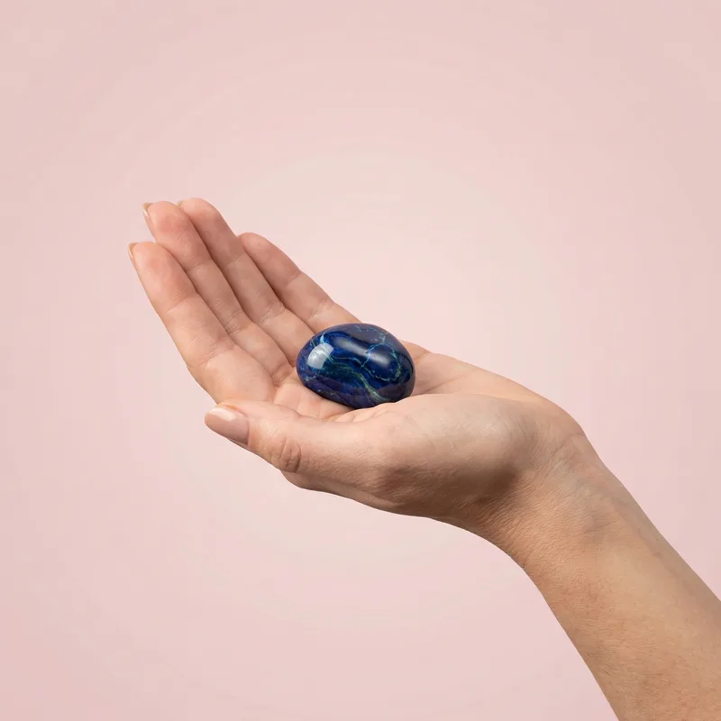 Azurite Tumbled Stone - azurite crystal