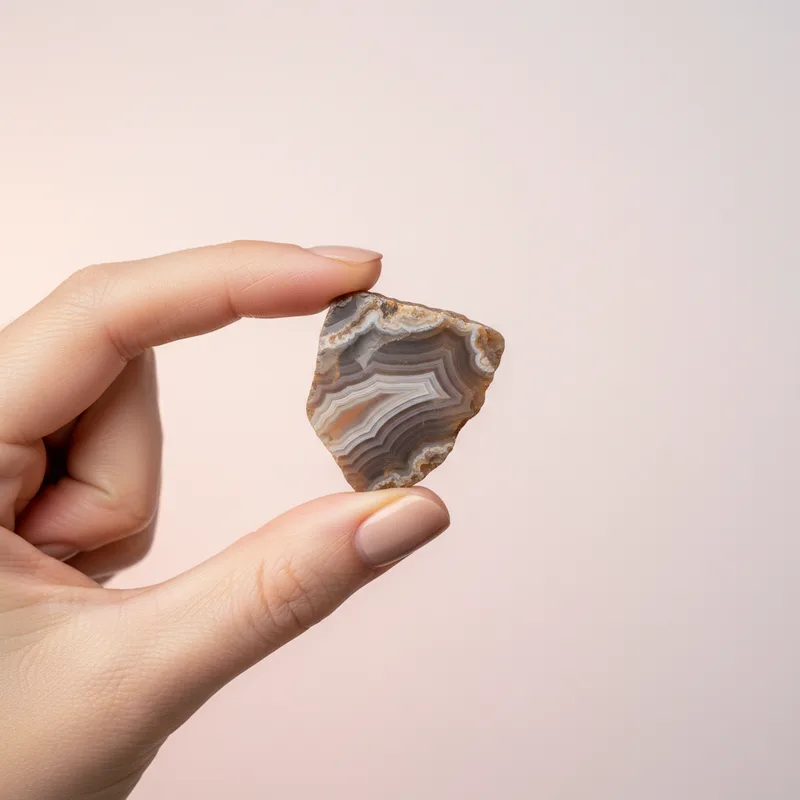 Banded Agate Raw Piece - banded agate crystal