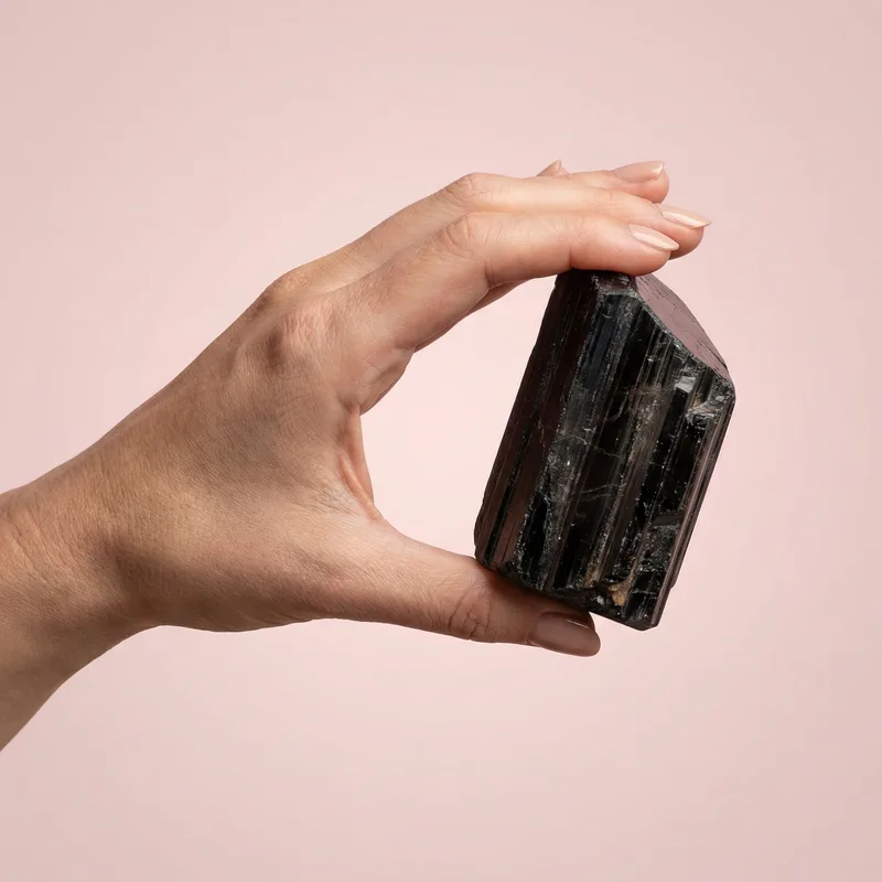 Black Tourmaline Bookends - black tourmaline crystal