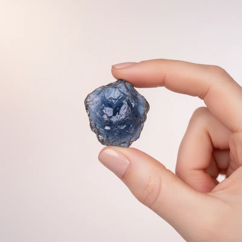 Blue Obsidian Raw Piece - blue obsidian crystal