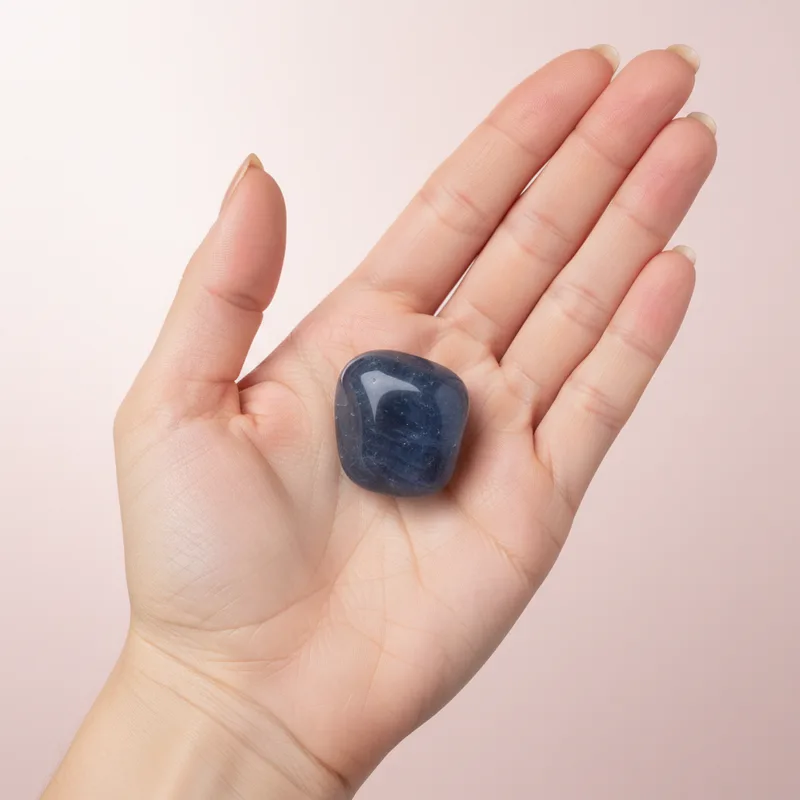 Blue Obsidian Tumbled Stone - blue obsidian crystal