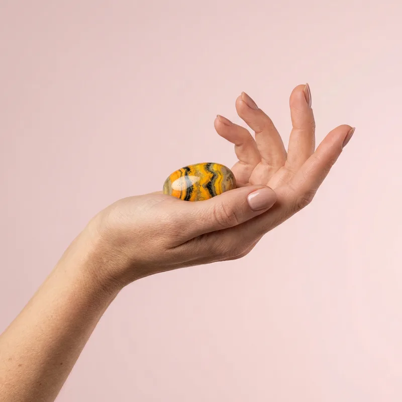 Bumblebee Jasper Tumbled Stone - bumblebee jasper crystal