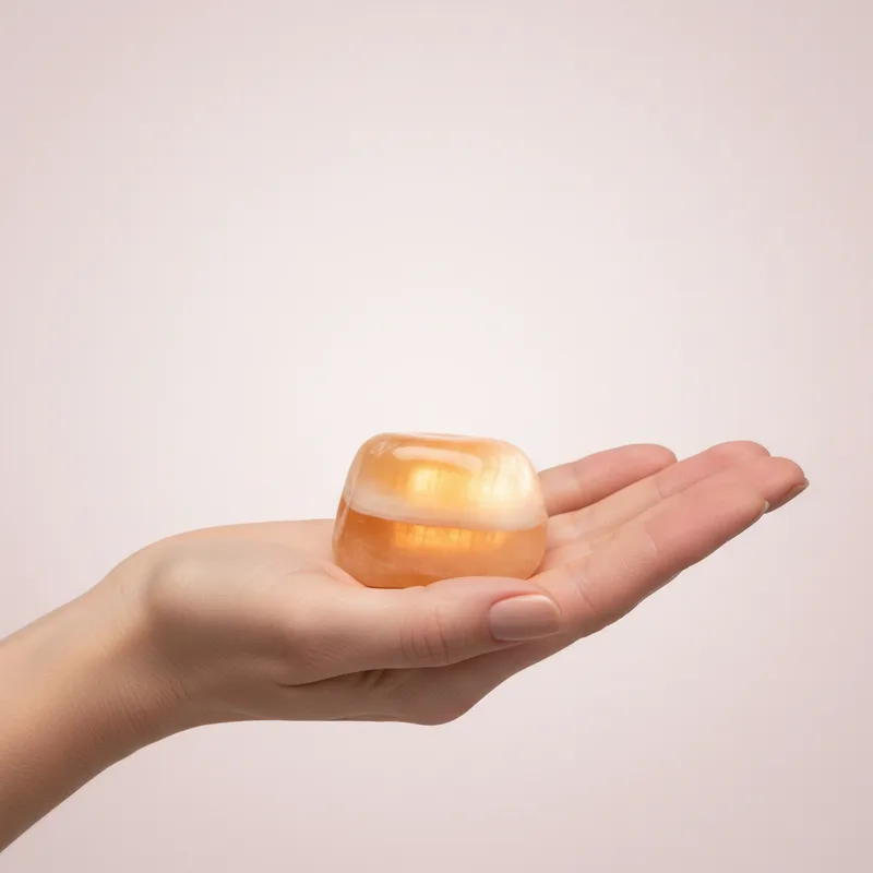 Calcite Tumbled Stone - calcite crystal