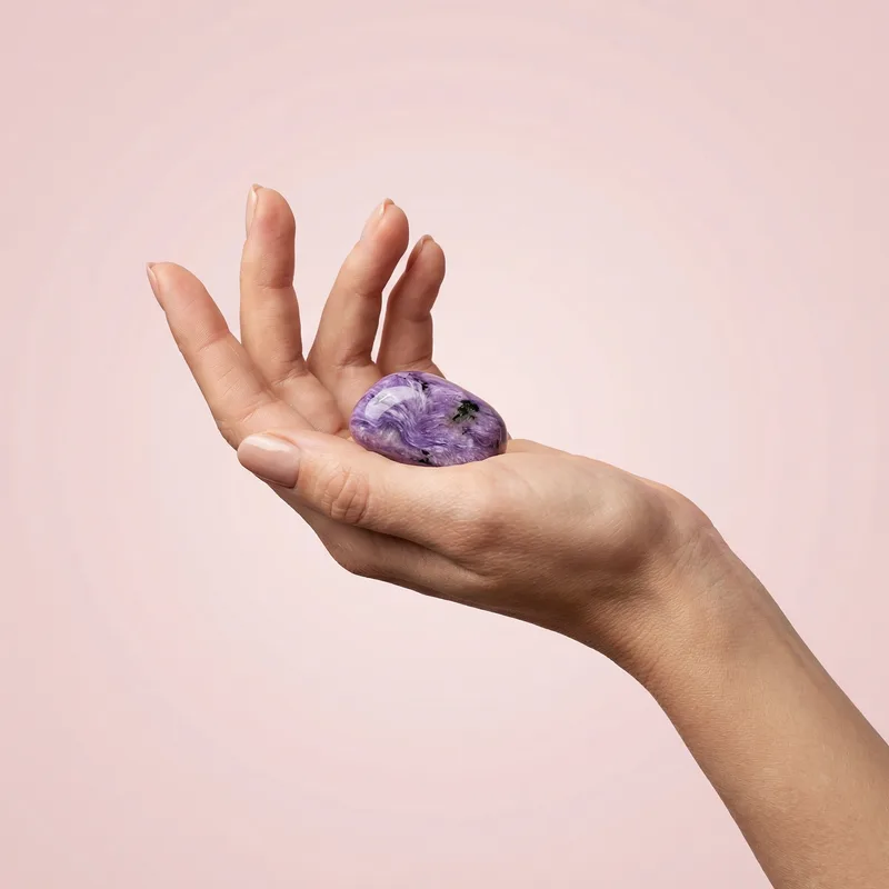 Charoite Tumbled Stone - charoite crystal