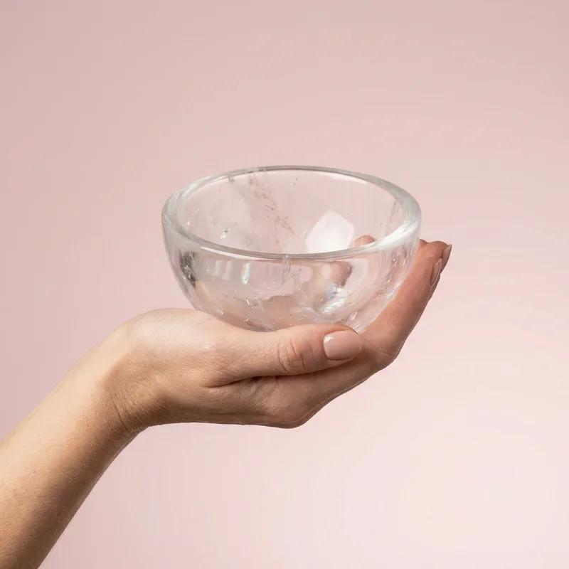 Clear Quartz Bowl - clear quartz crystal
