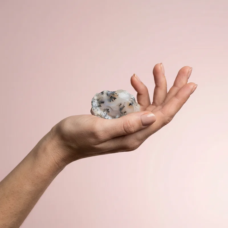 Dendritic Agate Raw Piece - dendritic agate crystal