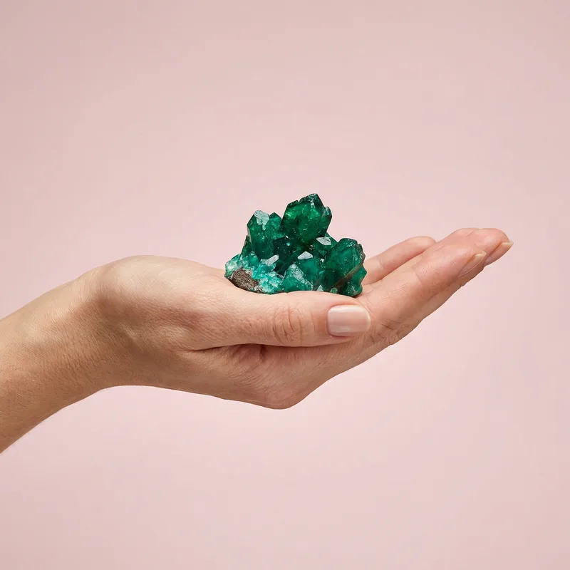 Dioptase Raw Piece - dioptase crystal