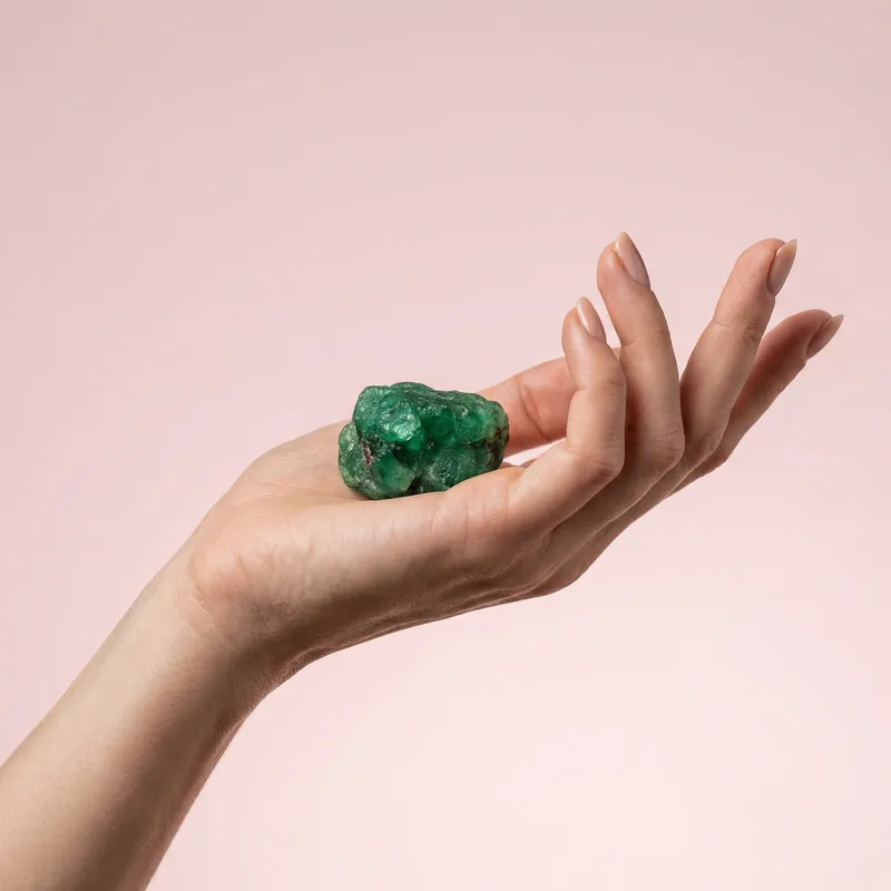 Emerald Raw Piece - emerald crystal