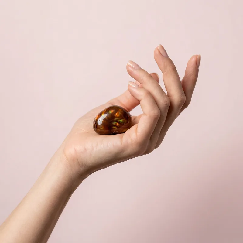 Fire Agate Tumbled Stone - fire agate crystal