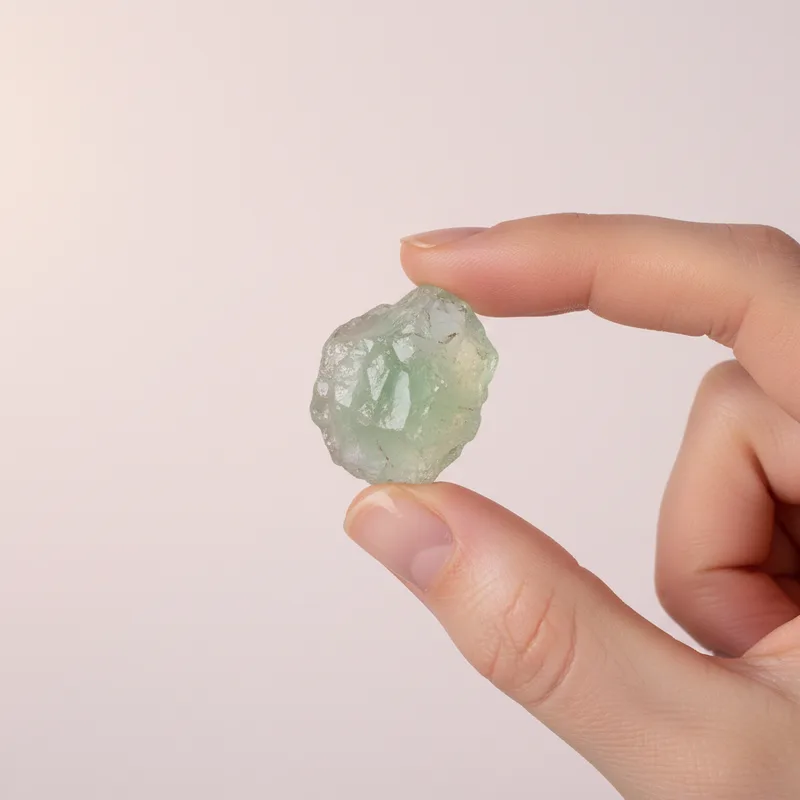 Green Amethyst Raw Piece - green amethyst crystal
