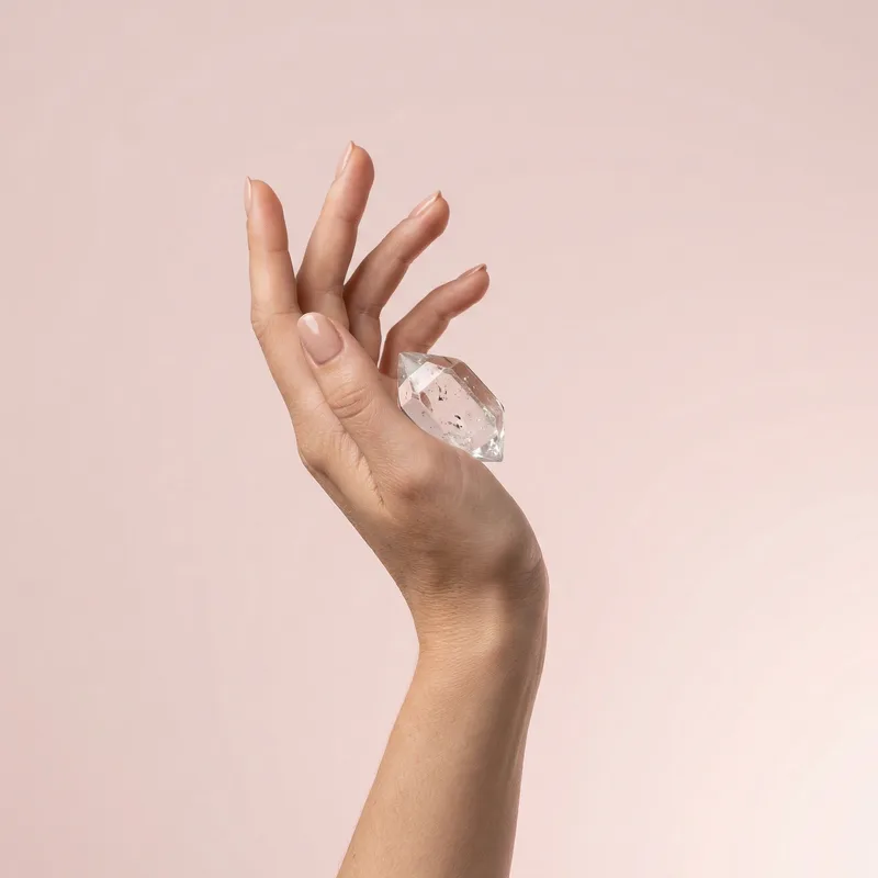 Herkimer Diamond Tumbled Stone - herkimer diamond crystal