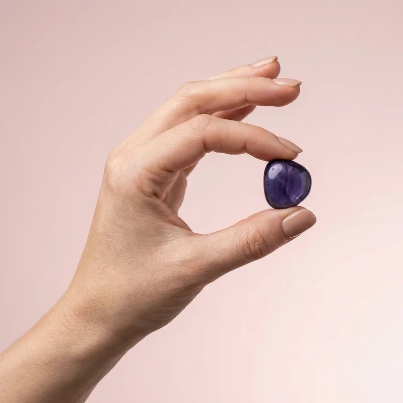 Iolite Tumbled Stone - iolite crystal