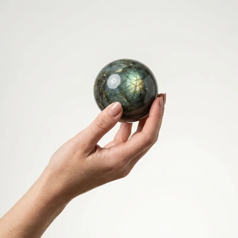 Labradorite Sphere - labradorite crystal