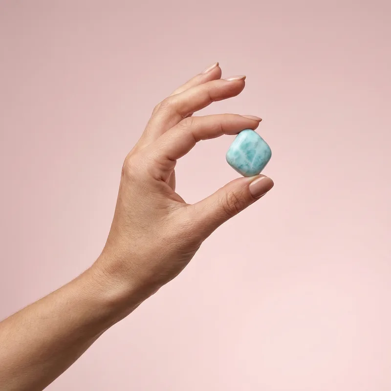 Larimar Tumbled Stone - larimar crystal