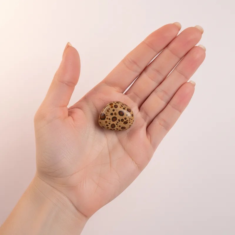 Leopardskin Jasper Tumbled Stone - leopardskin jasper crystal