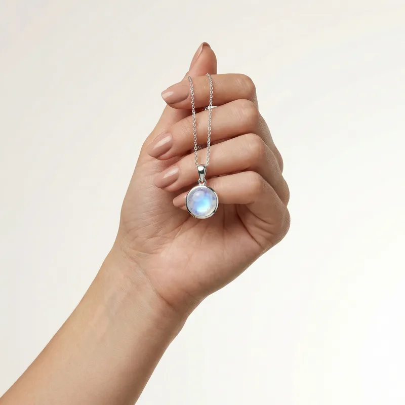 Moonstone Pendant Necklace - moonstone crystal