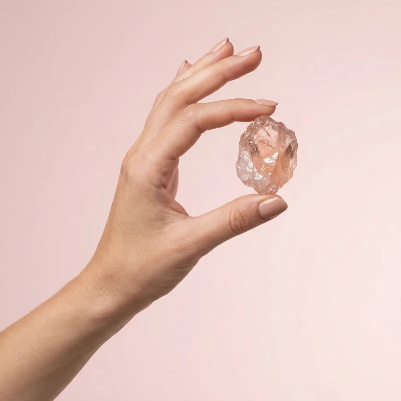 Morganite Raw Piece - morganite crystal