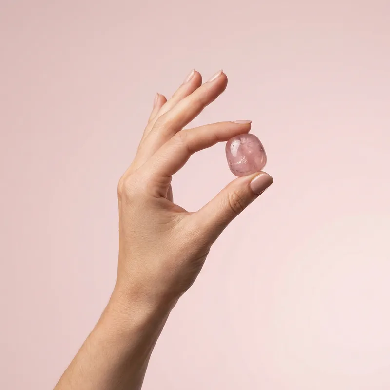Morganite Tumbled Stone - morganite crystal