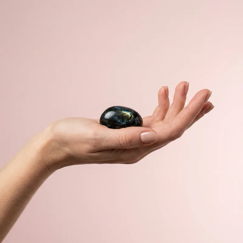 Nuummite Tumbled Stone - nuummite crystal