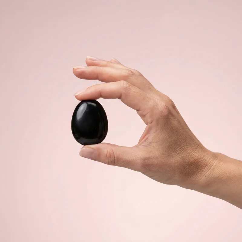 Obsidian Palm Stone - obsidian crystal