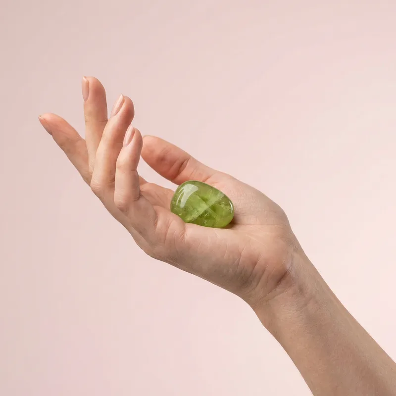Peridot Tumbled Stone - peridot crystal