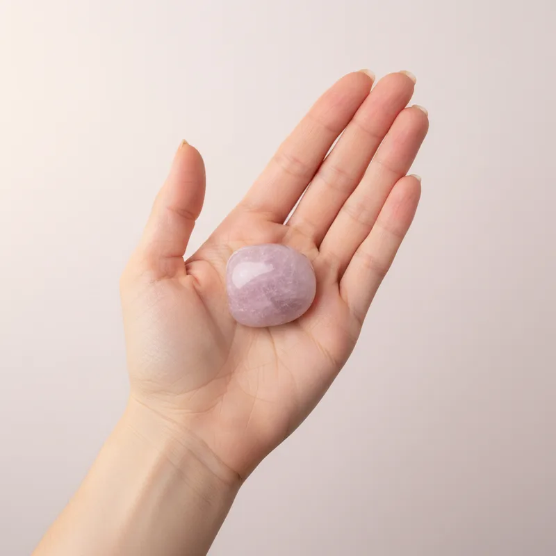 Pink Amethyst Tumbled Stone - pink amethyst crystal