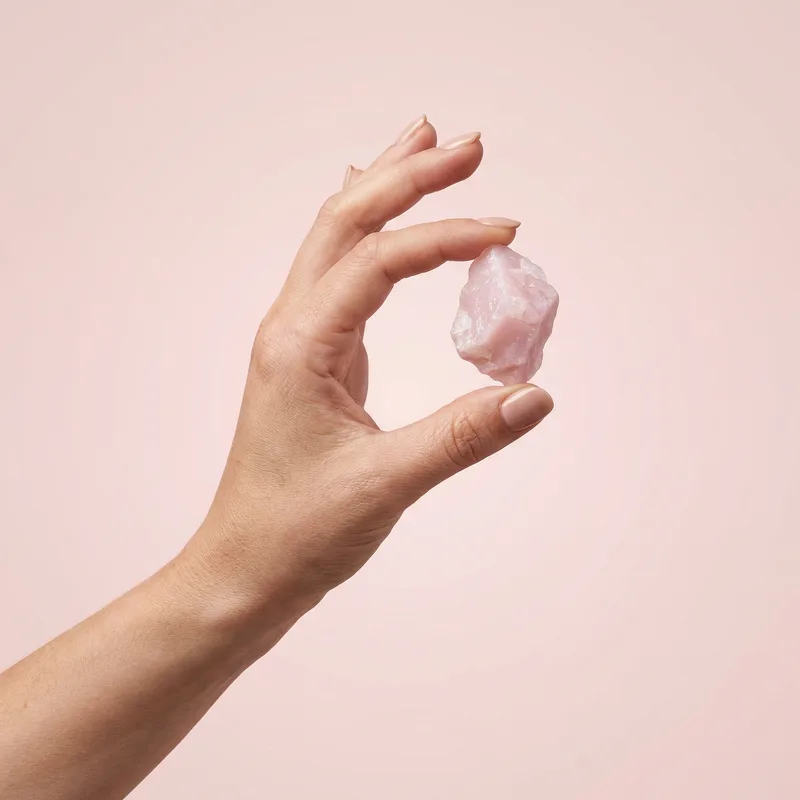 Pink Opal Raw Piece - pink opal crystal