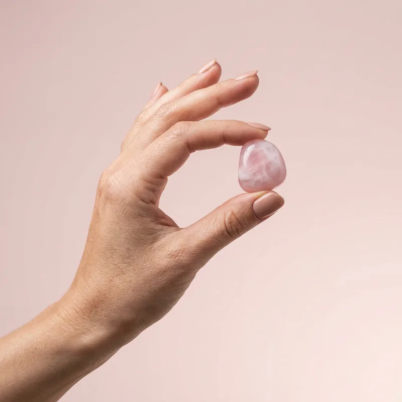 Pink Opal Tumbled Stone - pink opal crystal