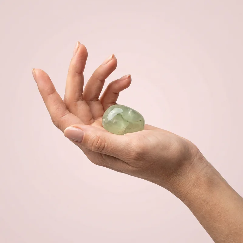Prehnite Tumbled Stone - prehnite crystal