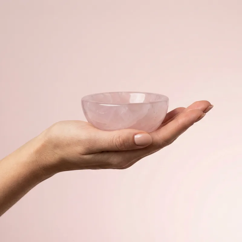 Rose Quartz Bowl - Rose Quartz crystal