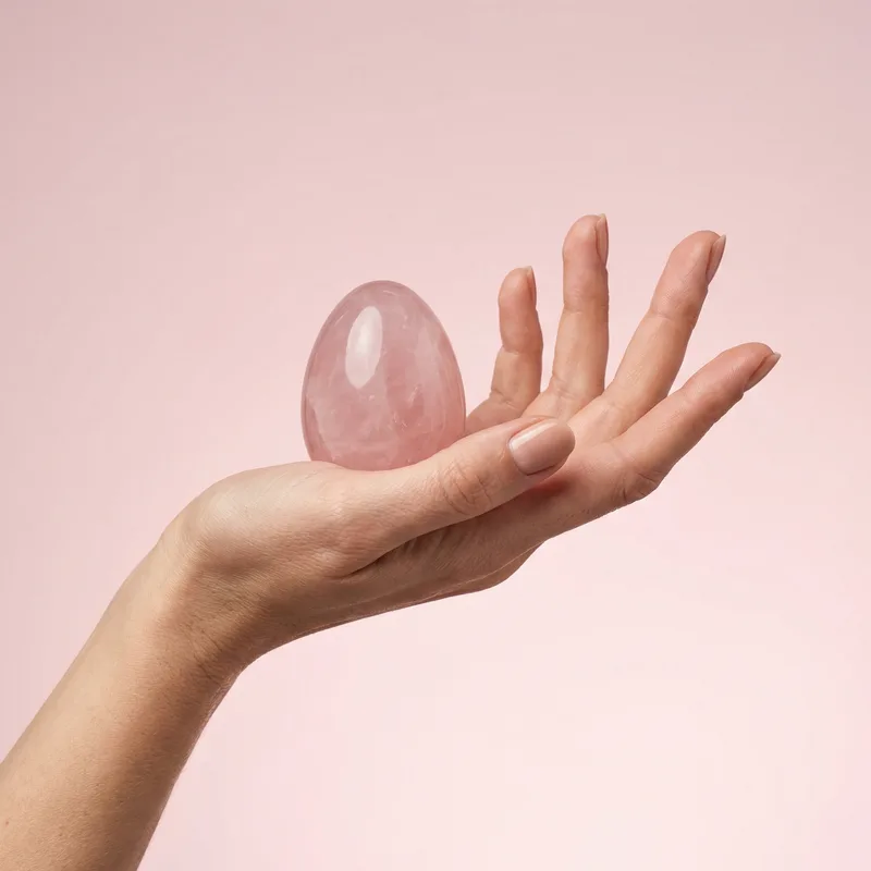 Rose Quartz Egg - rose quartz crystal