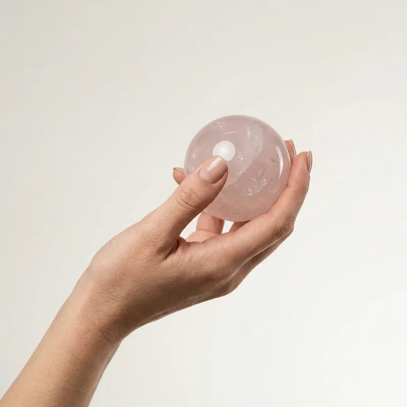 Rose Quartz Sphere - rose quartz crystal