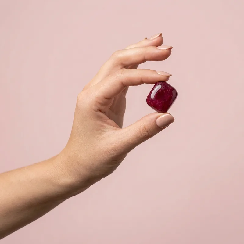 Ruby Tumbled Stone - ruby crystal