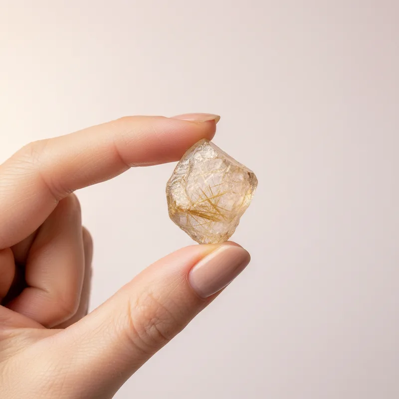 Rutilated Quartz Raw Piece - rutilated quartz crystal