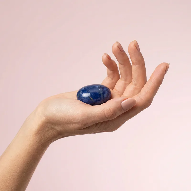 Sapphire Palm Stone - sapphire crystal