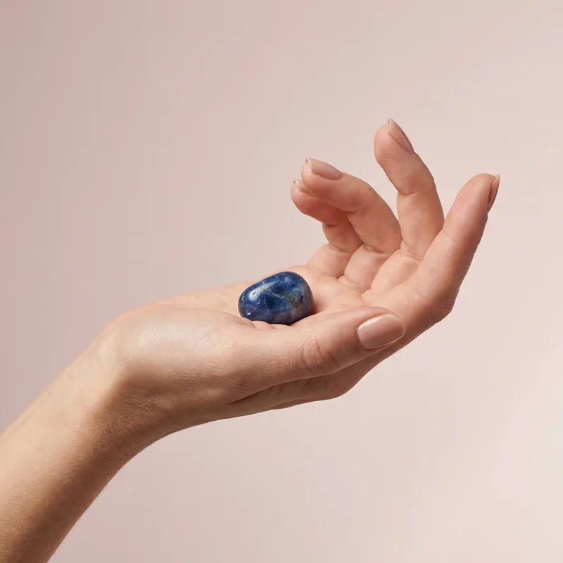 Sapphire Tumbled Stone - sapphire crystal