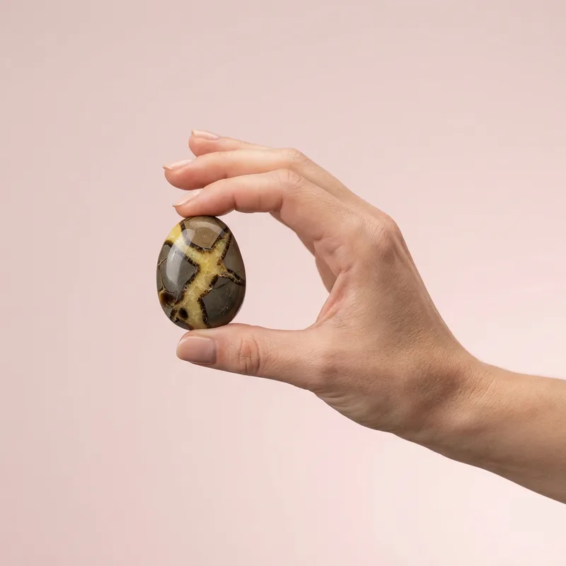 Septarian Tumbled Stone - septarian crystal